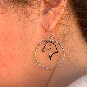 COPY - Horsehead Hoop Earring